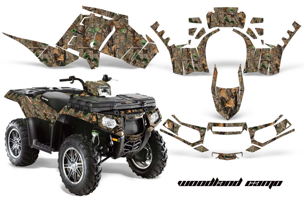 Polaris Sportsman 550 / 850 / 850SP / 1000 ATV Graphic Kit - 2009-2016 Woodland Camo