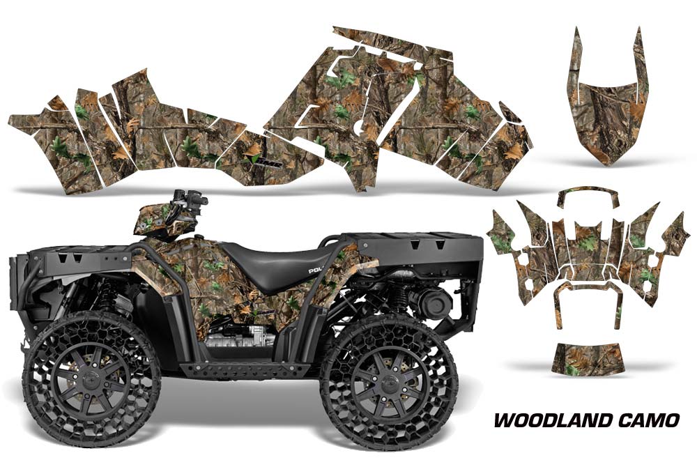 Polaris Sportsman WV850 ATV Graphic Kit - 2012-2015 Woodland Camo