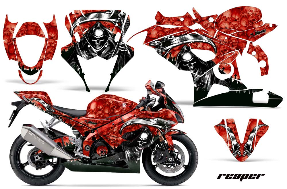Suzuki GSXR 1000 Graphic Kit - 2005-2006 Reaper Red