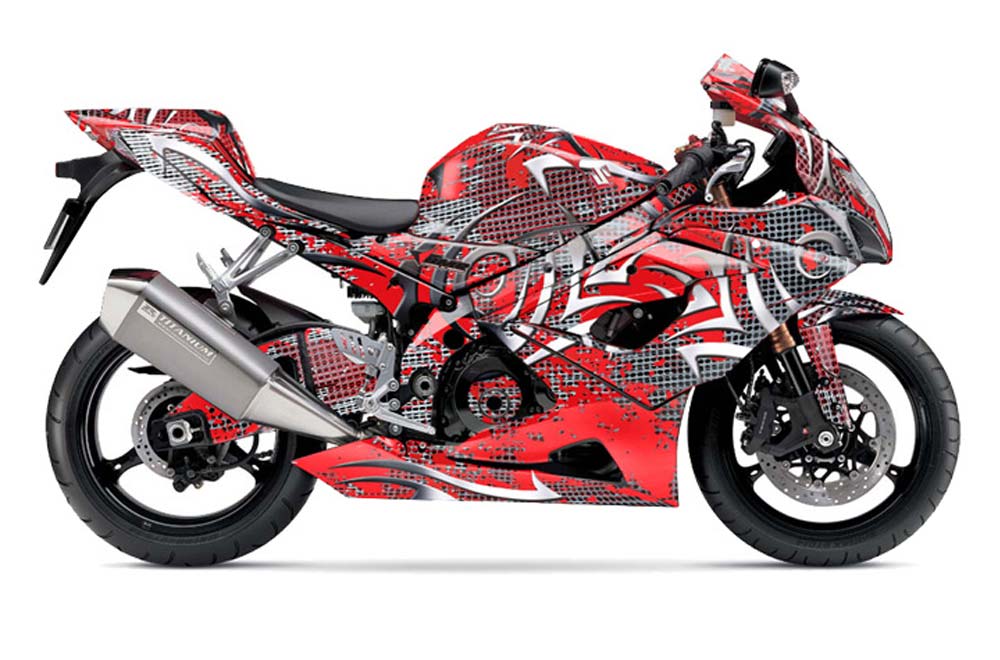 Suzuki GSXR 1000 Graphic Kit - 2005-2006 Deaden Red