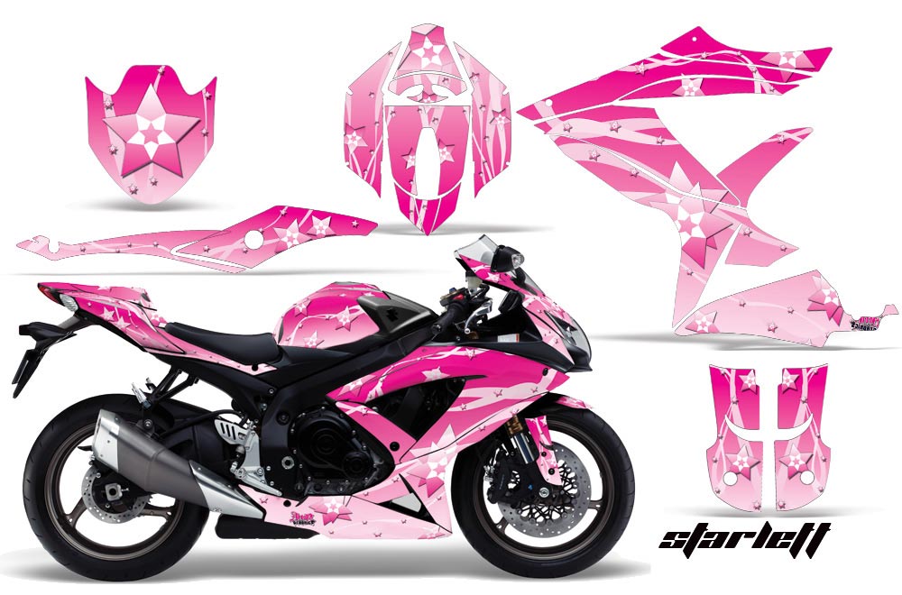 Suzuki GSXR 600 / 750 Graphic Kit - 2008-2010 Starlett Pink