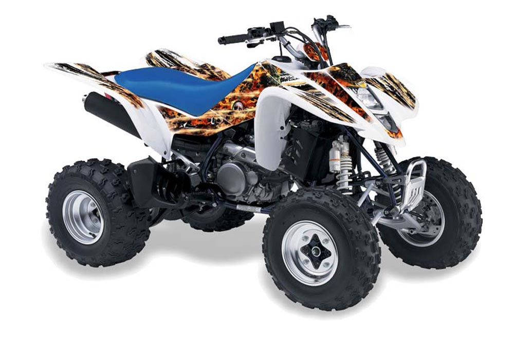 Suzuki LTZ 400 ATV Graphic Kit - 2003-2008 Firestorm White