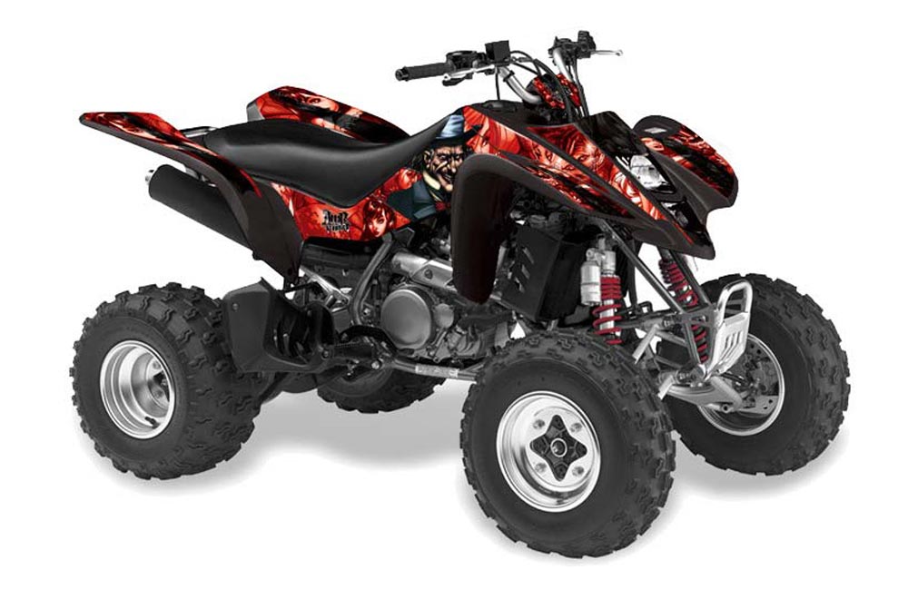 Suzuki LTZ 400 ATV Graphic Kit - 2003-2008 Mad Hatter Red