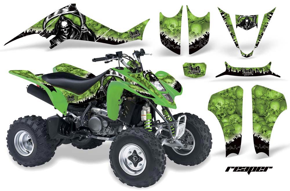 Kawasaki KFX 400 ATV Graphic Kit - 2003-2008 Reaper Green