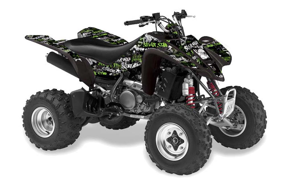 Suzuki LTZ 400 ATV Graphic Kit - 2003-2008 Silver Star - Silverhaze Green
