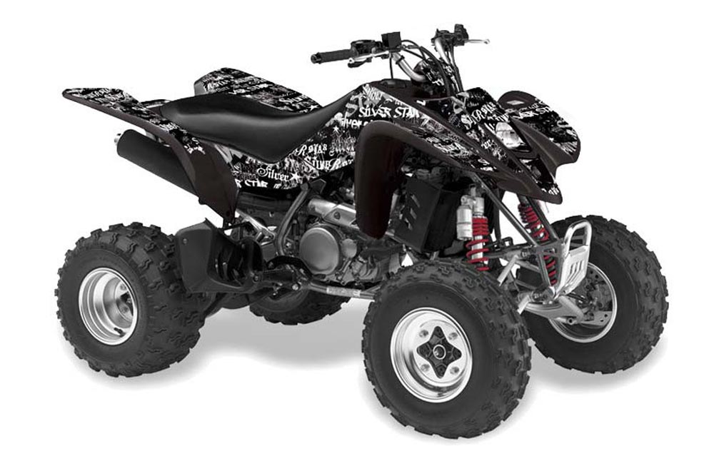Suzuki LTZ 400 ATV Graphic Kit - 2003-2008 Silver Star - Silverhaze White