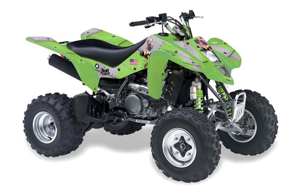 Kawasaki KFX 400 ATV Graphic Kit - 2003-2008 T Bomber Green