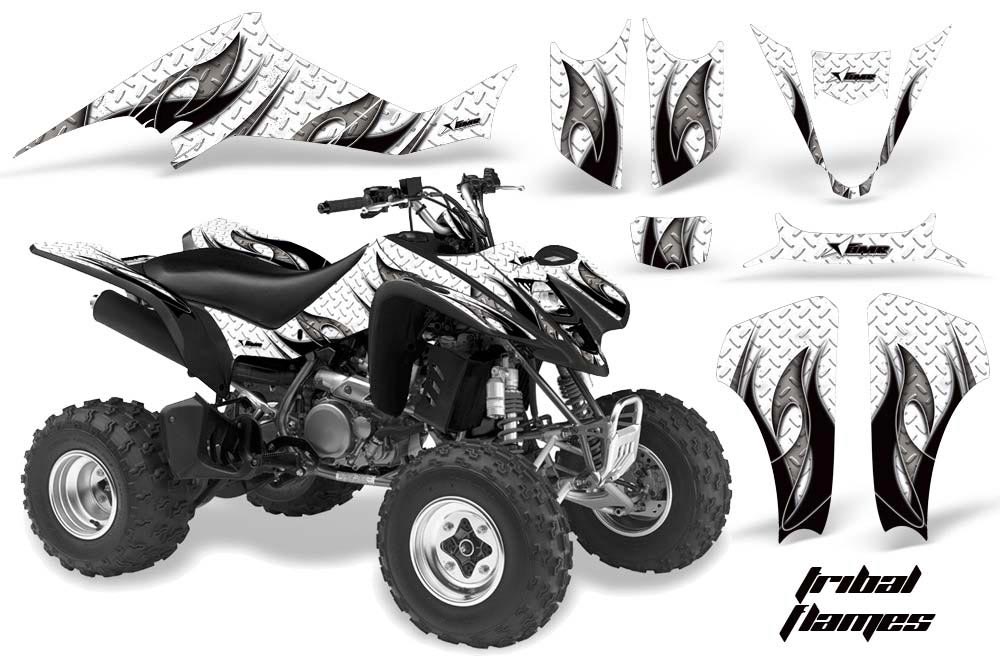 Suzuki LTZ 400 ATV Graphic Kit - 2003-2008 Tribal Flames Black