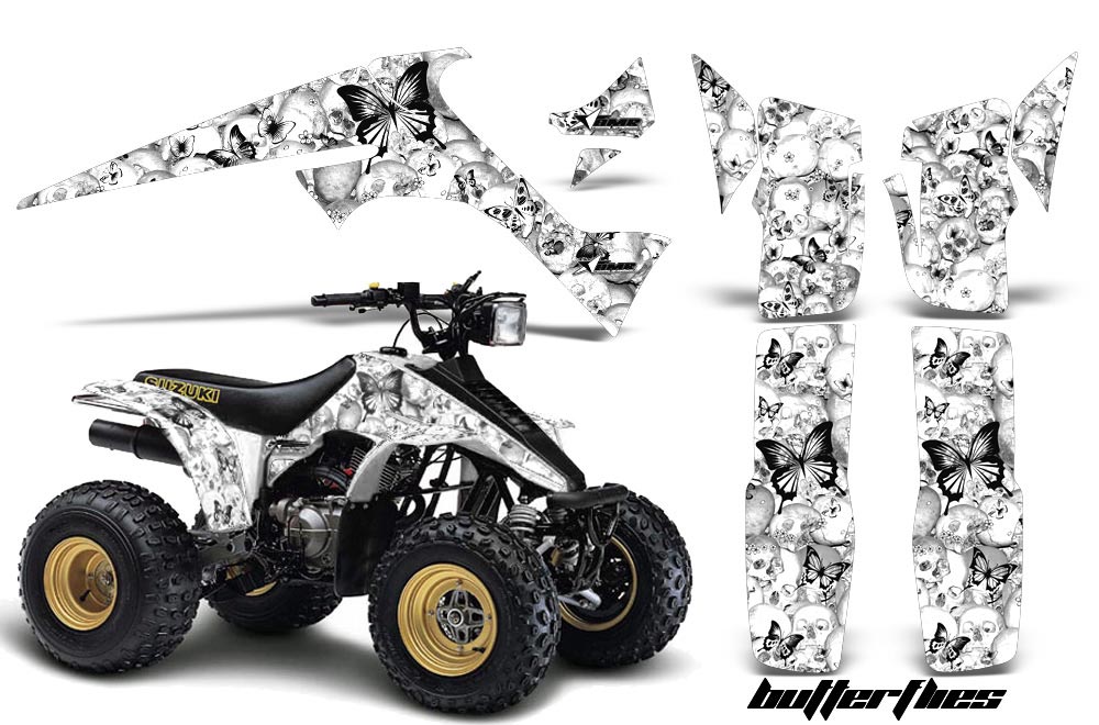 Suzuki LT 230/R ATV Graphic Kit - All Years Butterfly White