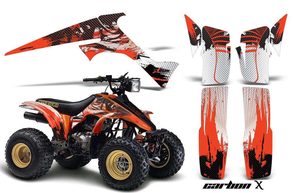 Suzuki LT 230/R ATV Graphic Kit - All Years Carbon X Orange