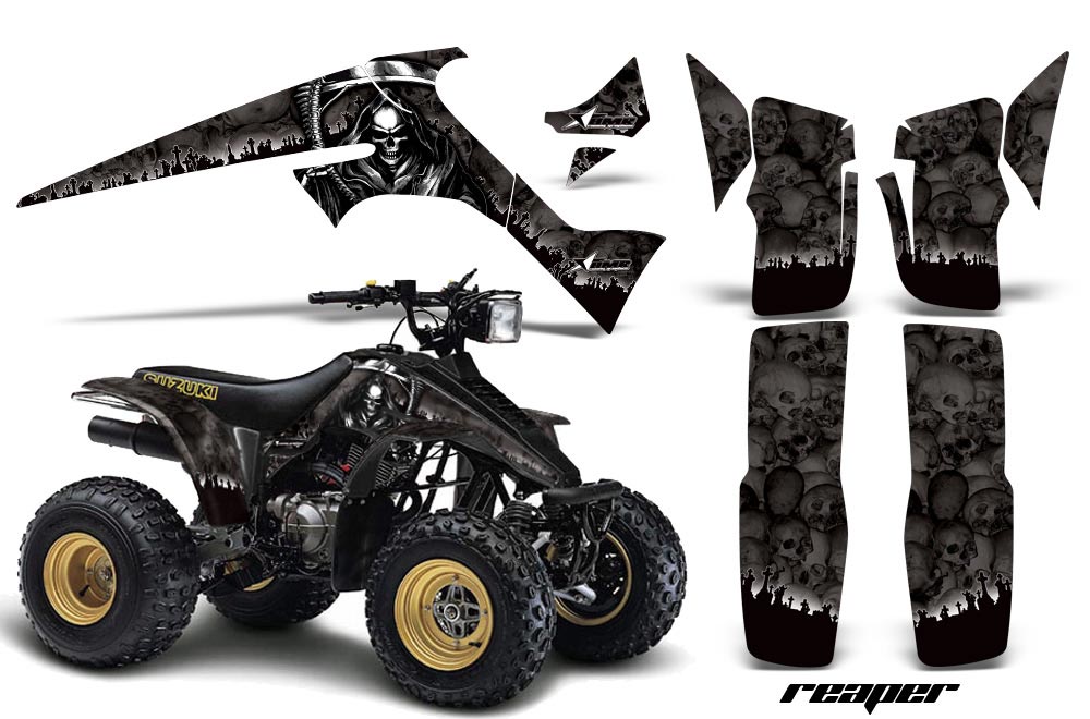 Suzuki LT 230/R ATV Graphic Kit - All Years Reaper Black