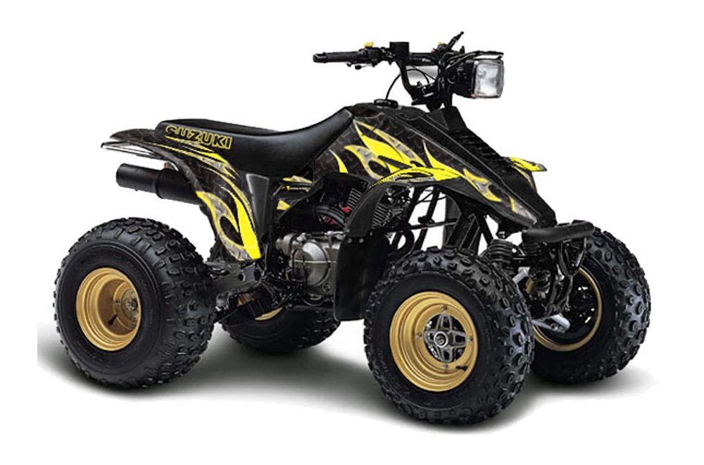 Suzuki LT 230/R ATV Graphic Kit - All Years Tribal Flames Yellow