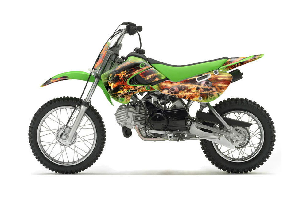 Suzuki DRZ 110 Dirt Bike Graphic Kit - All Years Firestorm Green