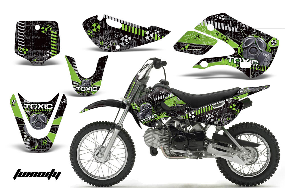 Suzuki DRZ 110 Dirt Bike Graphic Kit - All Years Toxicity Green