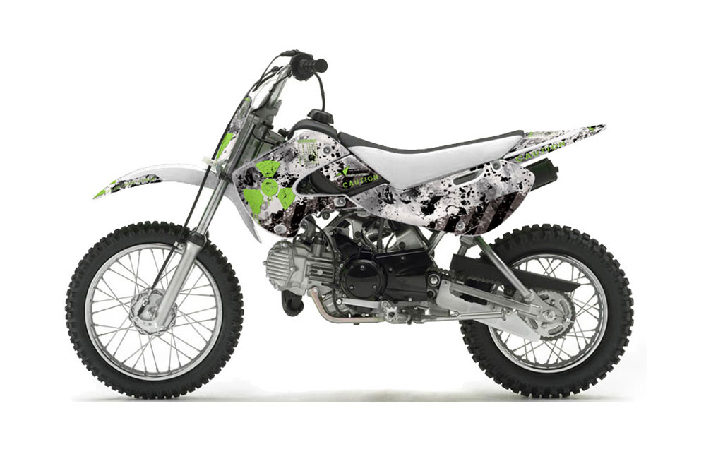 Suzuki RM 65 Dirt Bike Graphic Kit - All Years Meltdown Green