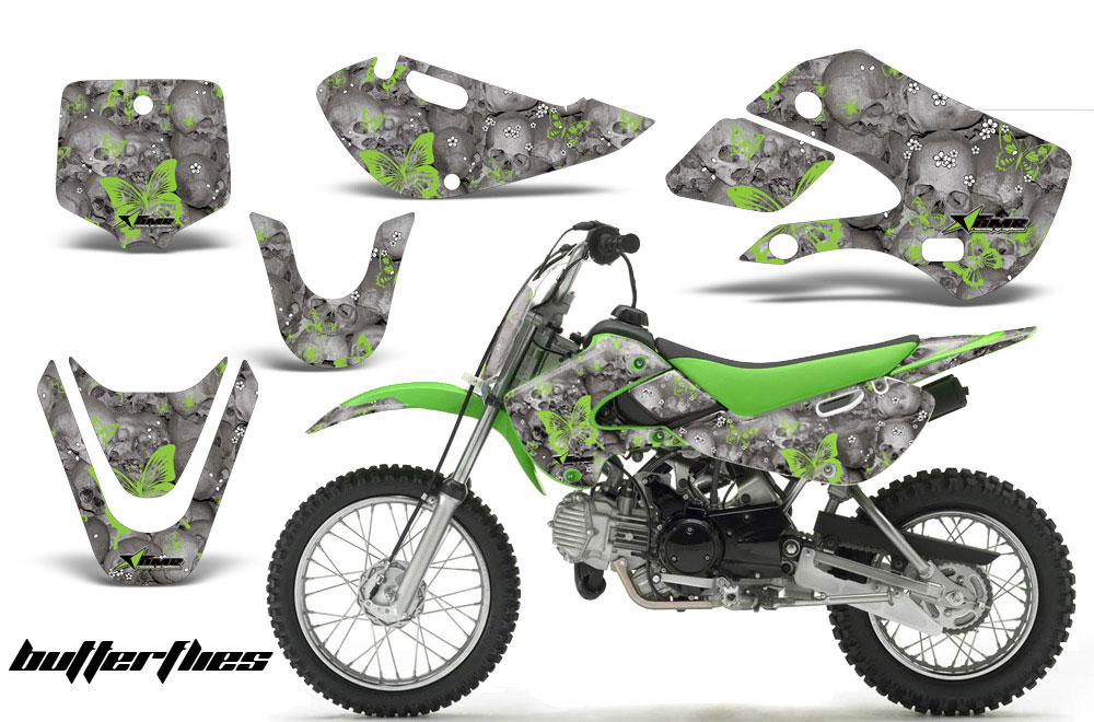 Suzuki DRZ 110 Dirt Bike Graphic Kit - All Years Butterfly Green