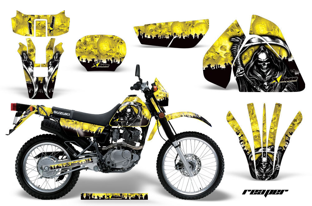 Suzuki DRZ 200 SE Dirt Bike Graphic Kit - 1996-2009 Reaper Yellow
