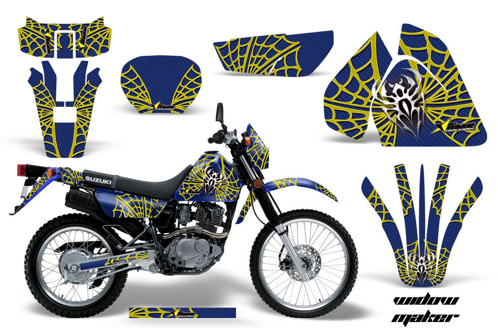 Suzuki DRZ 200 SE Dirt Bike Graphic Kit - 1996-2009 Widow Maker Yellow