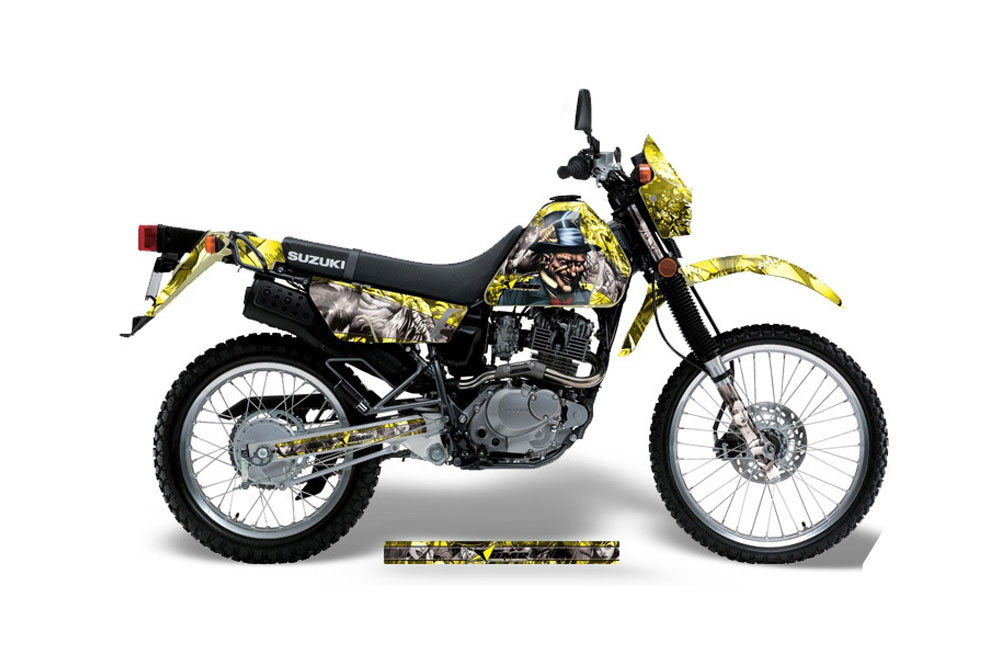 Suzuki DRZ 200 SE Dirt Bike Graphic Kit - 1996-2009 Mad Hatter Yellow