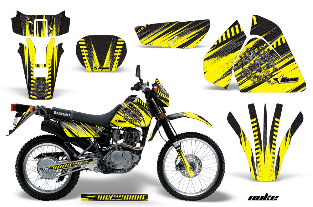 Suzuki DRZ 200 SE Dirt Bike Graphic Kit - 1996-2009 Nuke Yellow