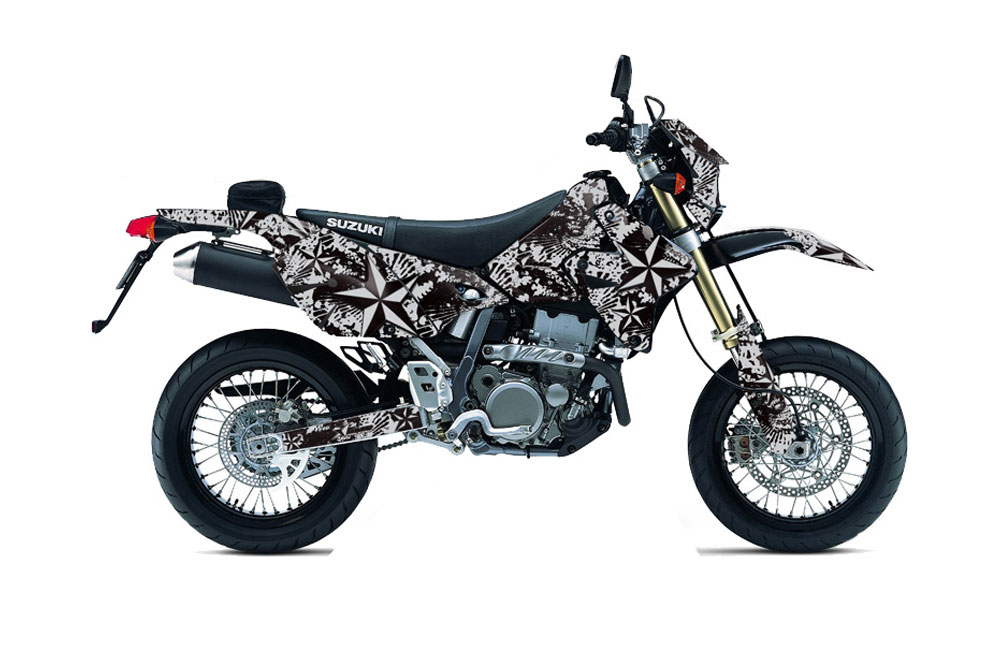 Suzuki DRZ 400 S Metal Tank Dirt Bike Graphic Kit - 2000-2018 NorthStar Silver