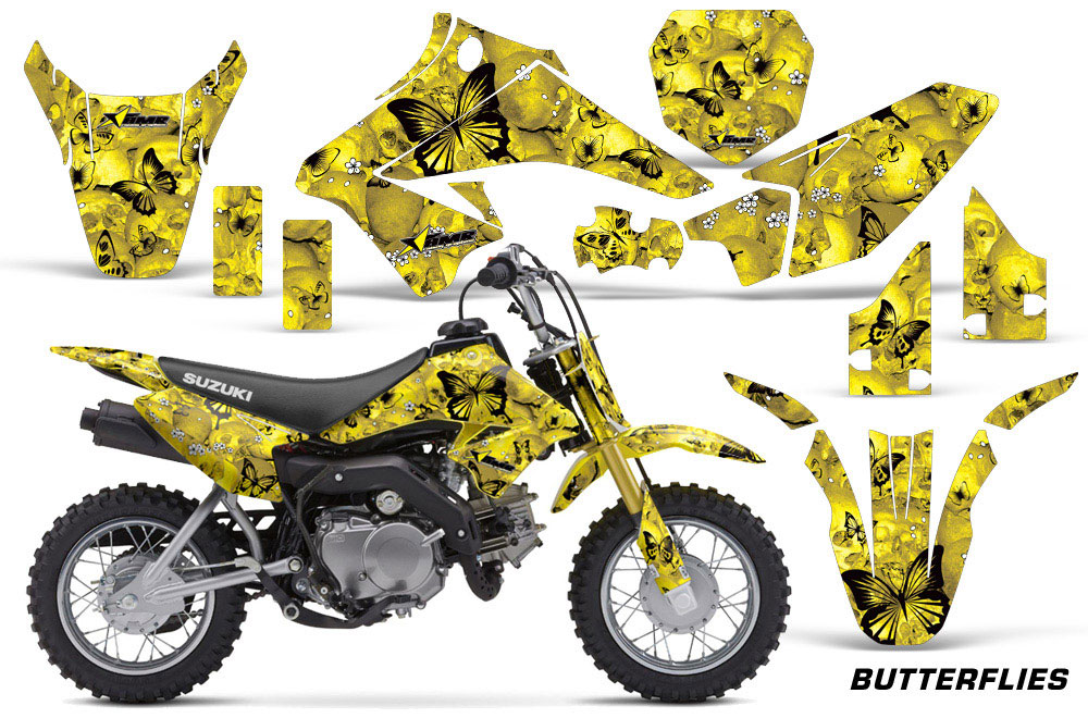 Suzuki DRZ 70 Dirt Bike Graphic Kit - 2008-2016 Butterfly Yellow