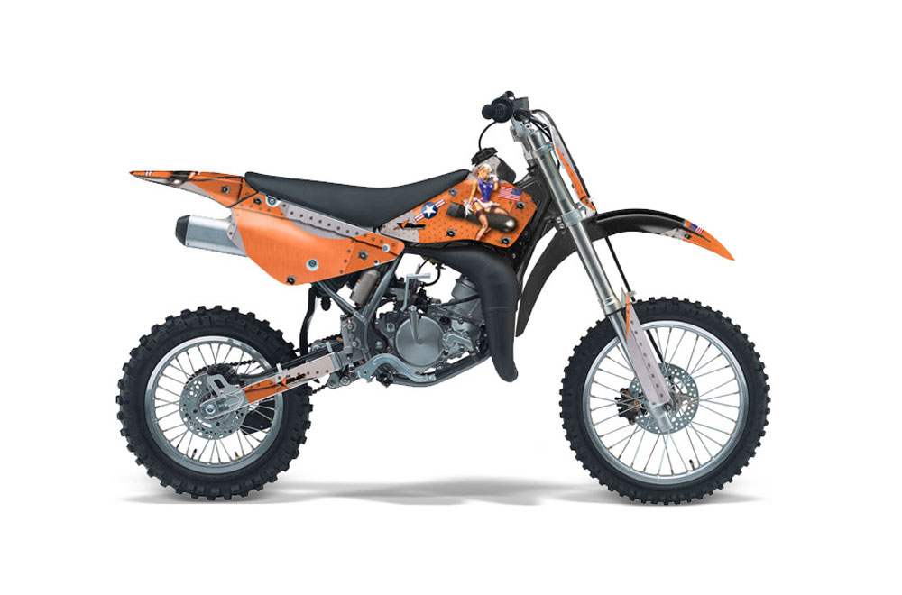 Suzuki RM 85 Dirt Bike Graphic Kit - 2002-2015 T Bomber Orange