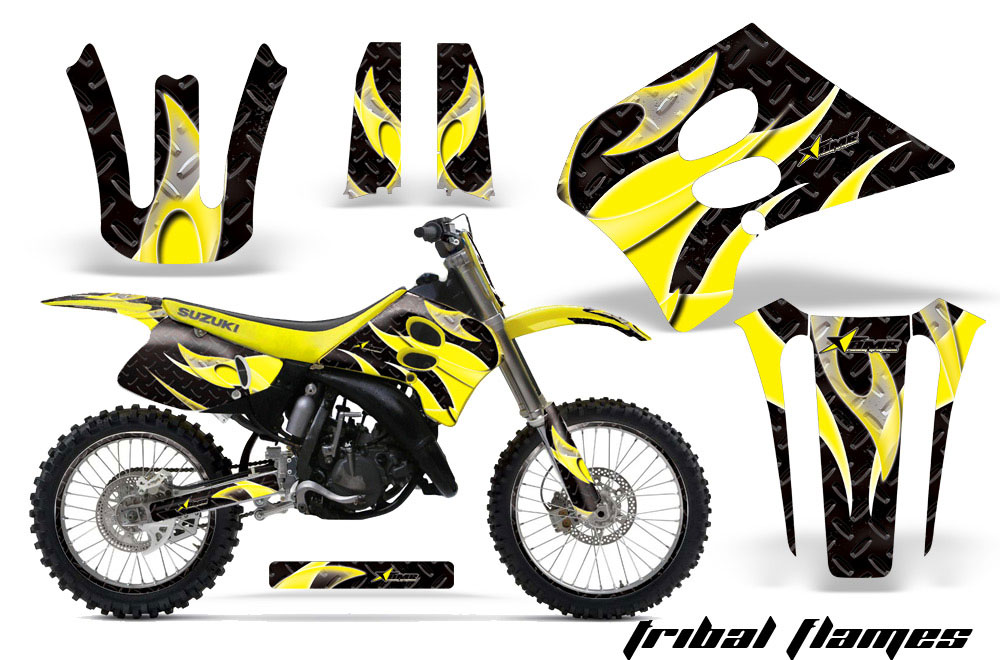 Suzuki RM 250 Dirt Bike Custom Graphic Kit 1993 1995 Suzuki RM 250 Dirt Bike Custom Graphic Kit 1993 1995