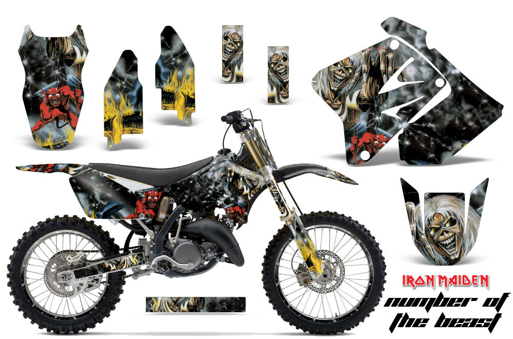 Suzuki RM 125 Dirt Bike Graphic Kit - 2001-2009 Number of the Beast