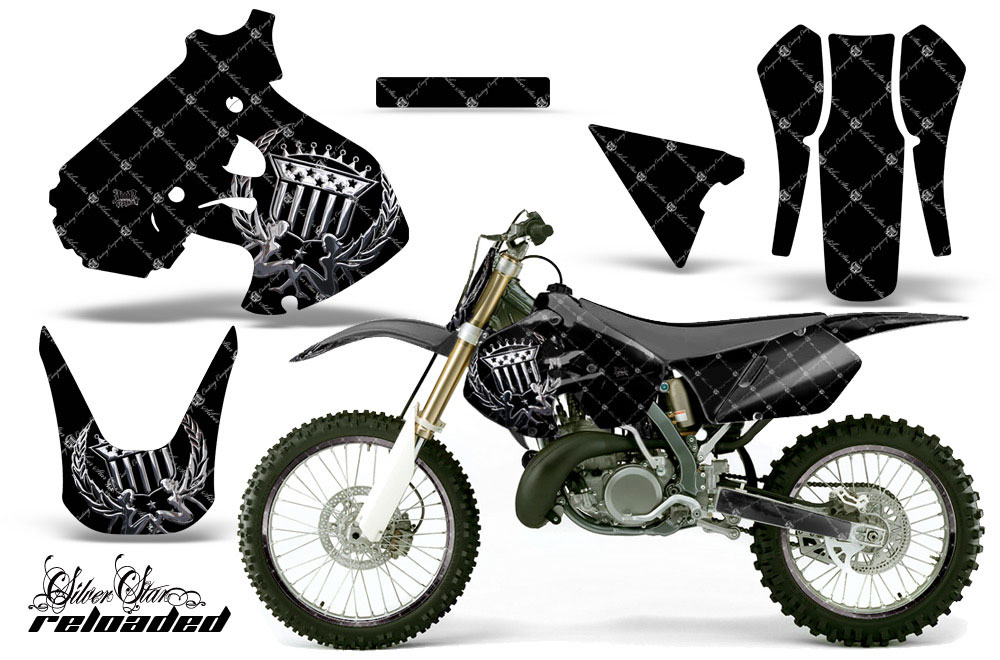 Suzuki RM 250 Dirt Bike Graphic Kit - 1999-2000 Silver Star - Reloaded Chrome