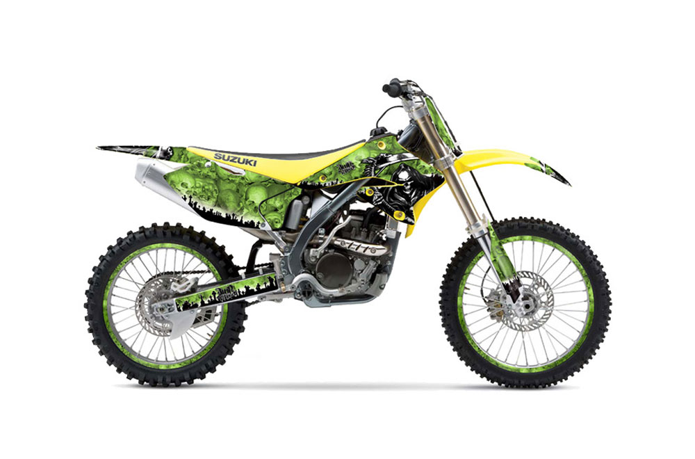 Suzuki RMZ 250 Dirt Bike Graphic Kit - 2004-2006 Reaper Green