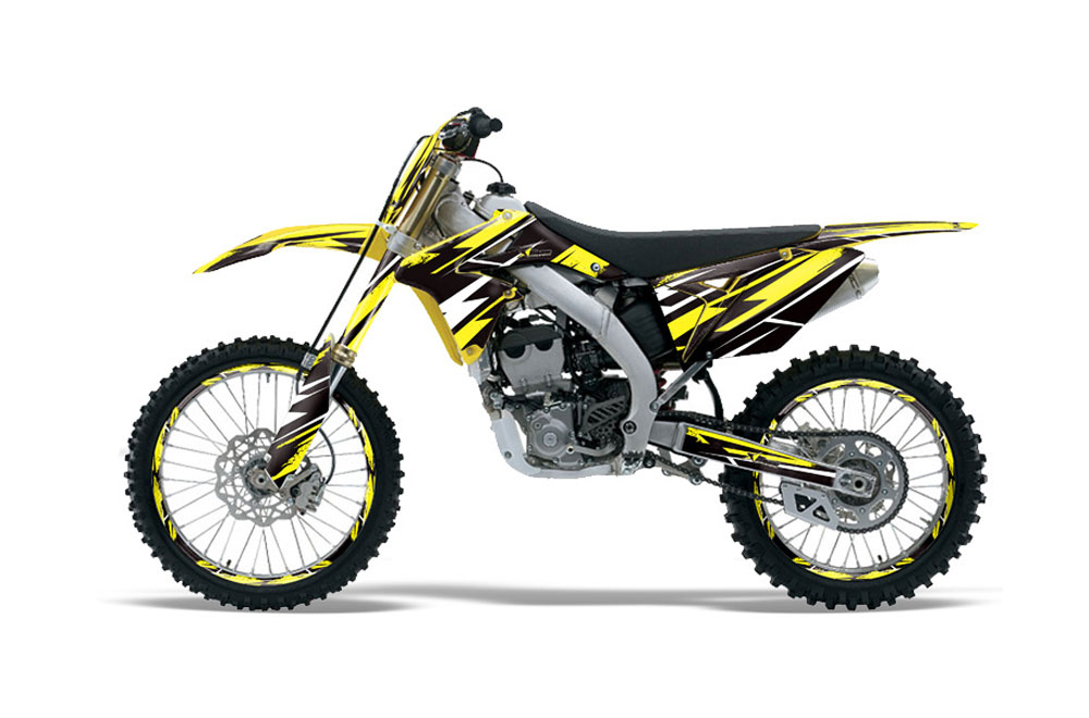 Suzuki RMZ 250 Dirt Bike Graphic Kit - 2010-2016 Attack Yellow