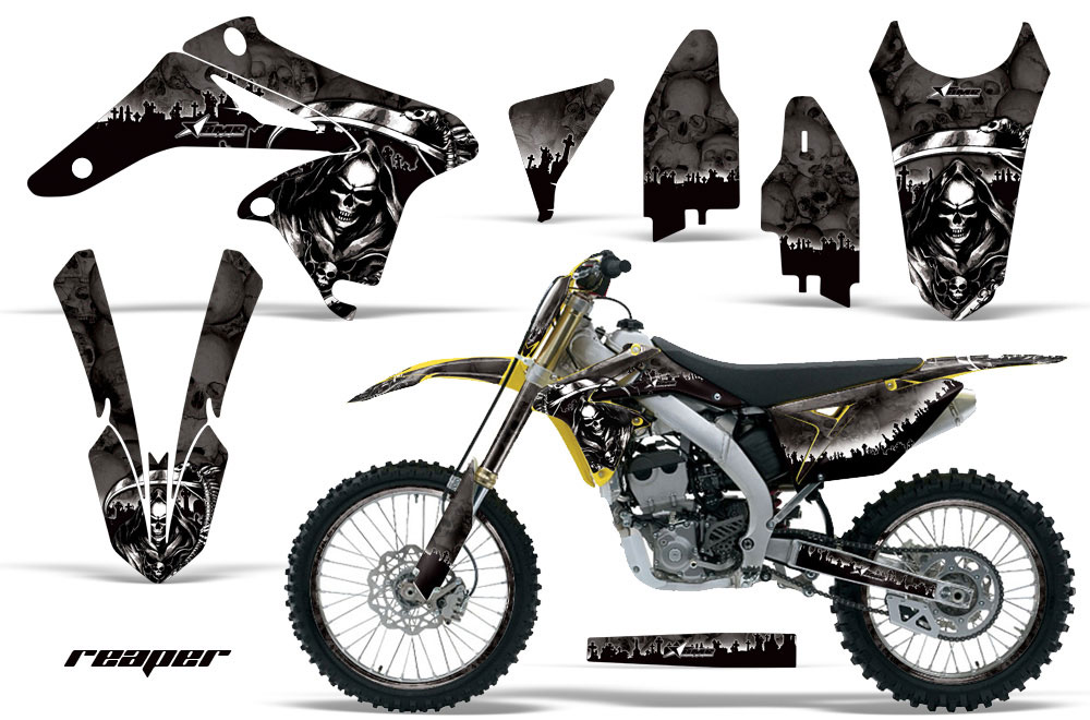 Suzuki RMZ 250 Dirt Bike Graphic Kit - 2010-2016 Reaper Black