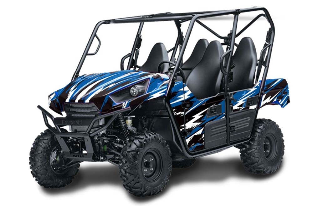 Kawasaki Teryx 800 4 Door Graphic Kit - 2013-2015 Attack Blue