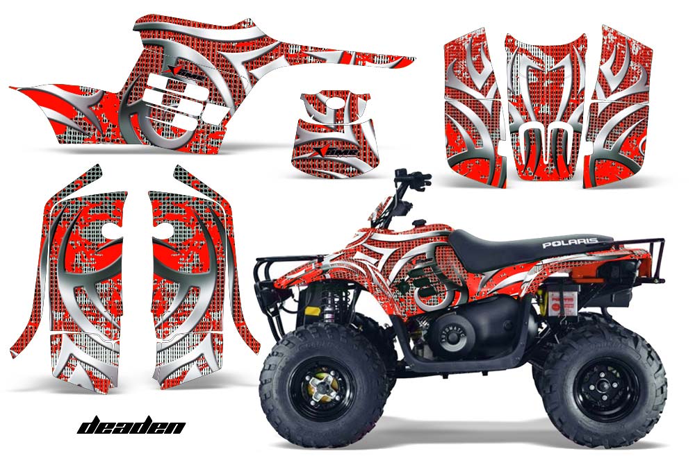 Polaris Trailboss 330 ATV Graphic Kit - 2004-2009 Deaden Red