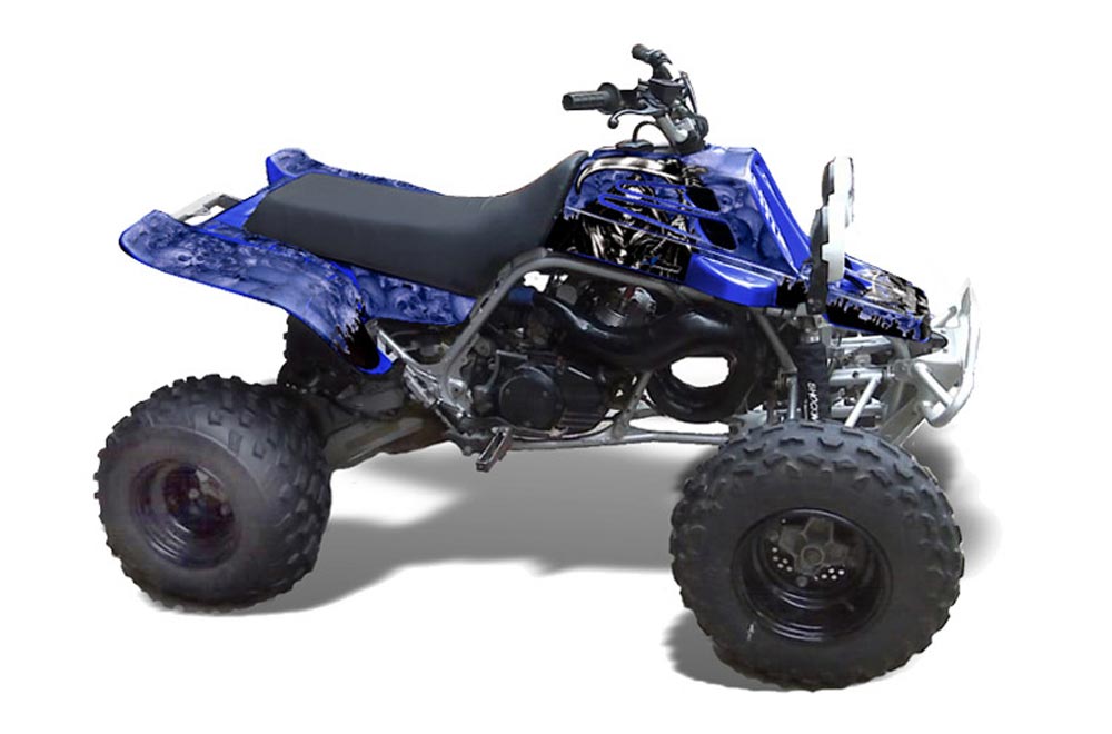 Yamaha Banshee 350 (Full Bore Plastics) ATV Graphic Kit - All Years Reaper Blue