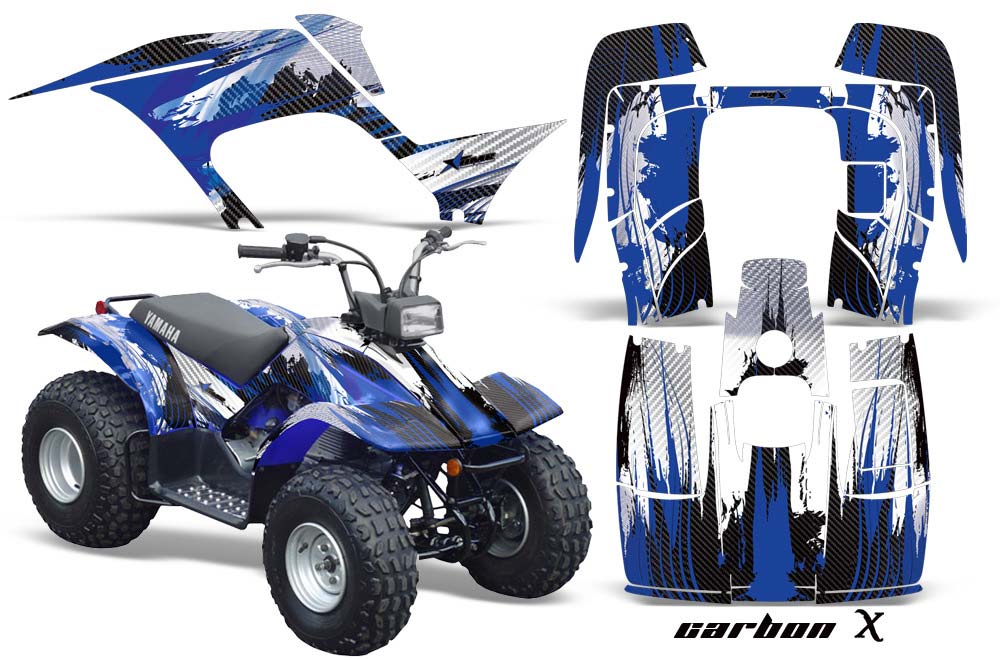 Yamaha Breeze 125 ATV Graphic Kit - 1989-2007 Carbon X Blue