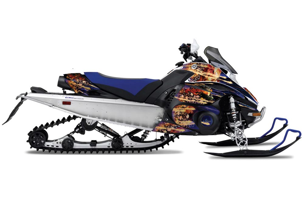 Yamaha FX Nytro Sled Graphic Kit - 2008-2014 Firestorm Blue