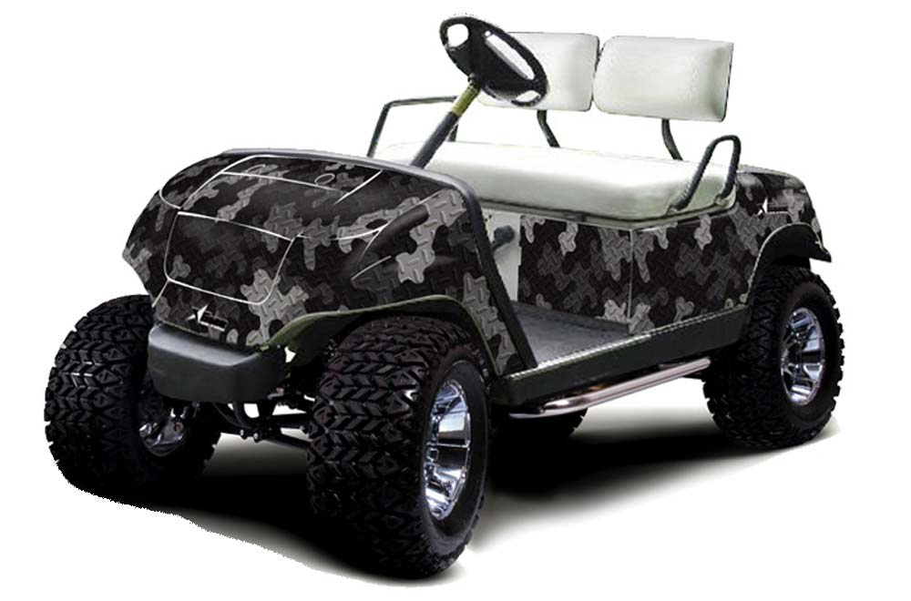 Yamaha G-Series Golf Cart Graphic Kit - 1995-2006 Camoplate Black