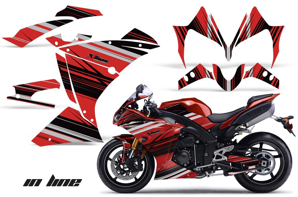 Yamaha R1 Graphic Kit - 2010-2012 In Line Red
