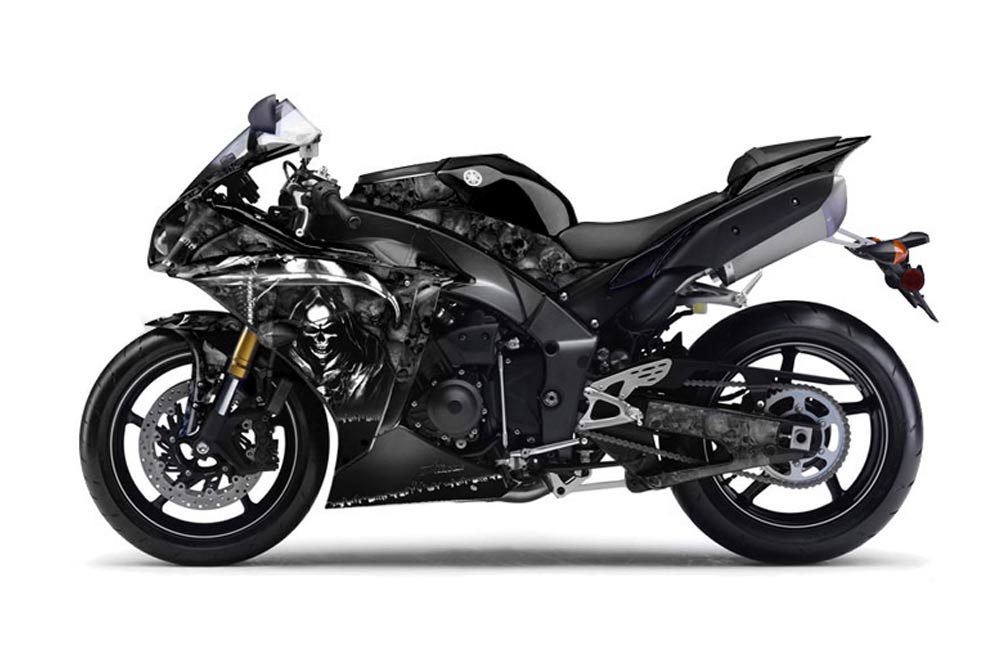 Yamaha R1 Graphic Kit - 2010-2012 Reaper Black