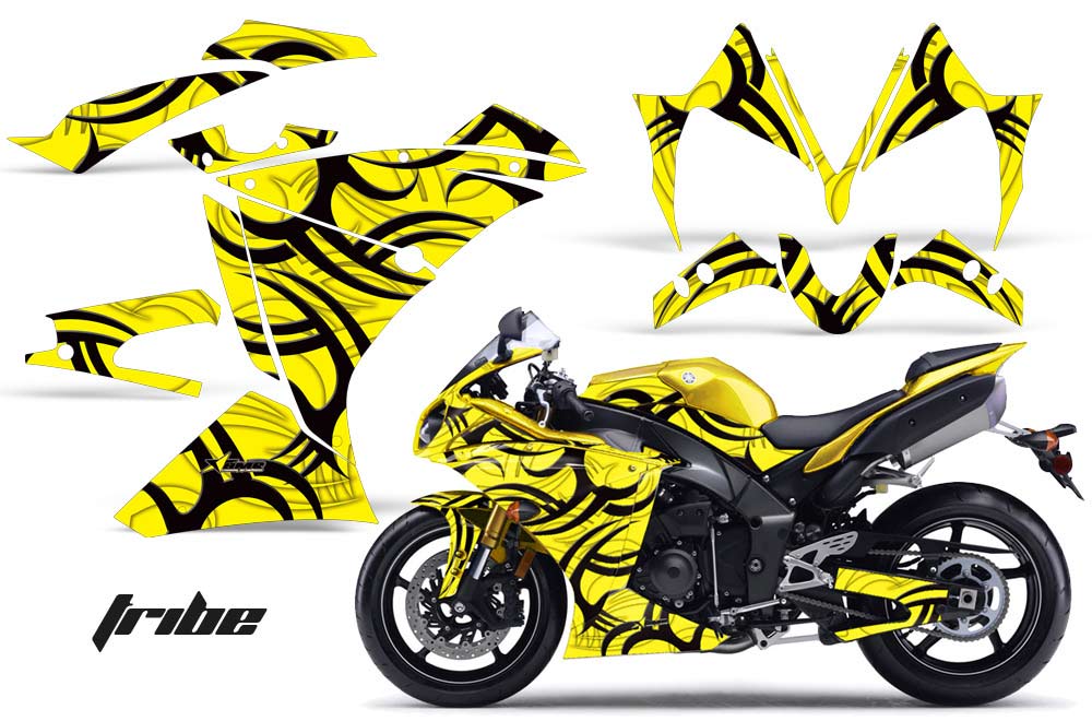 Yamaha R1 Graphic Kit - 2010-2012 Tribe Yellow