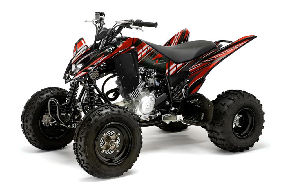 Yamaha Raptor 125 ATV Graphic Kit - 2011-2014 In Line Red