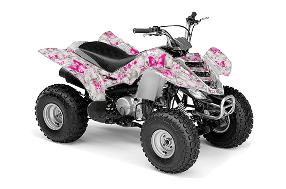 Yamaha Raptor 80 ATV Graphic Kit - 2003-2016 Butterfly Pink