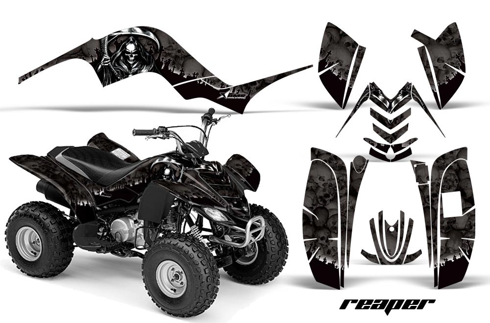 Yamaha Raptor 80 ATV Graphic Kit - 2003-2016 Reaper Black