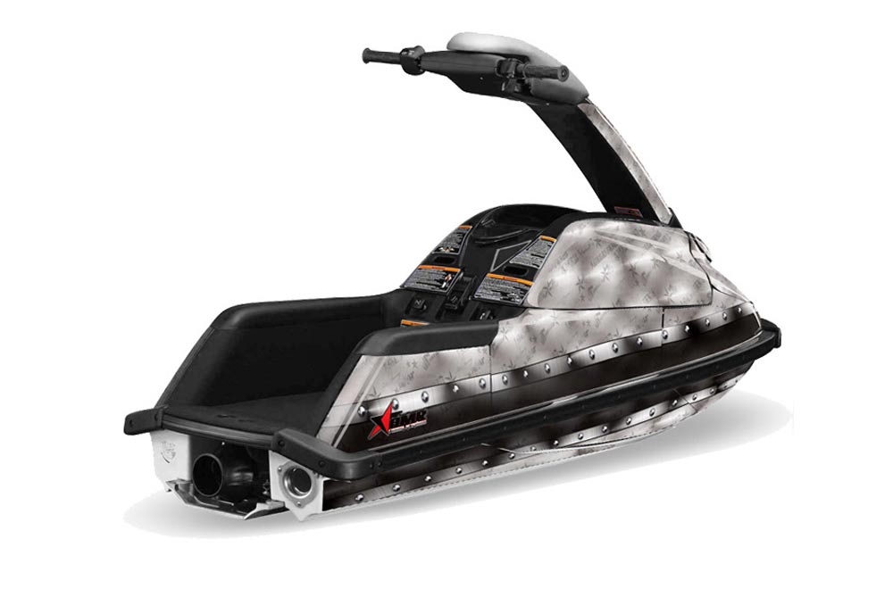 Yamaha Superjet Freestyle Jet Ski Graphic Kit (Round Nose) All Years Bullet Proof Black