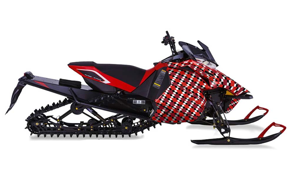 Yamaha Viper SR / SRT / RTX / SE Sled Graphic Kit - 2014-2016 Argyle Red