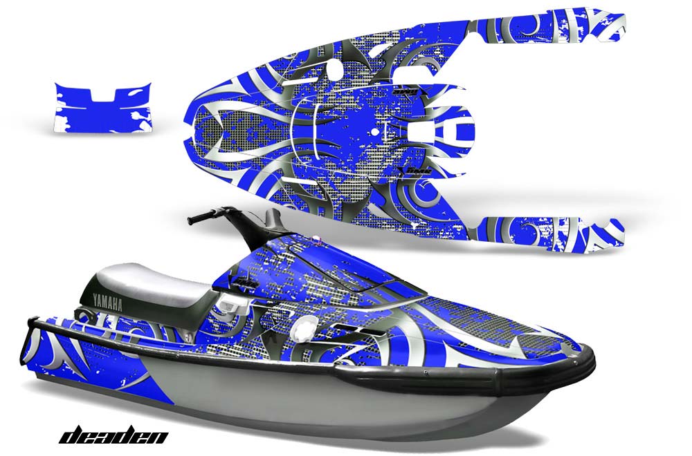 Yamaha Wave Runner 3 Jet Ski Graphic Kit - 1991-1996 Deaden Blue