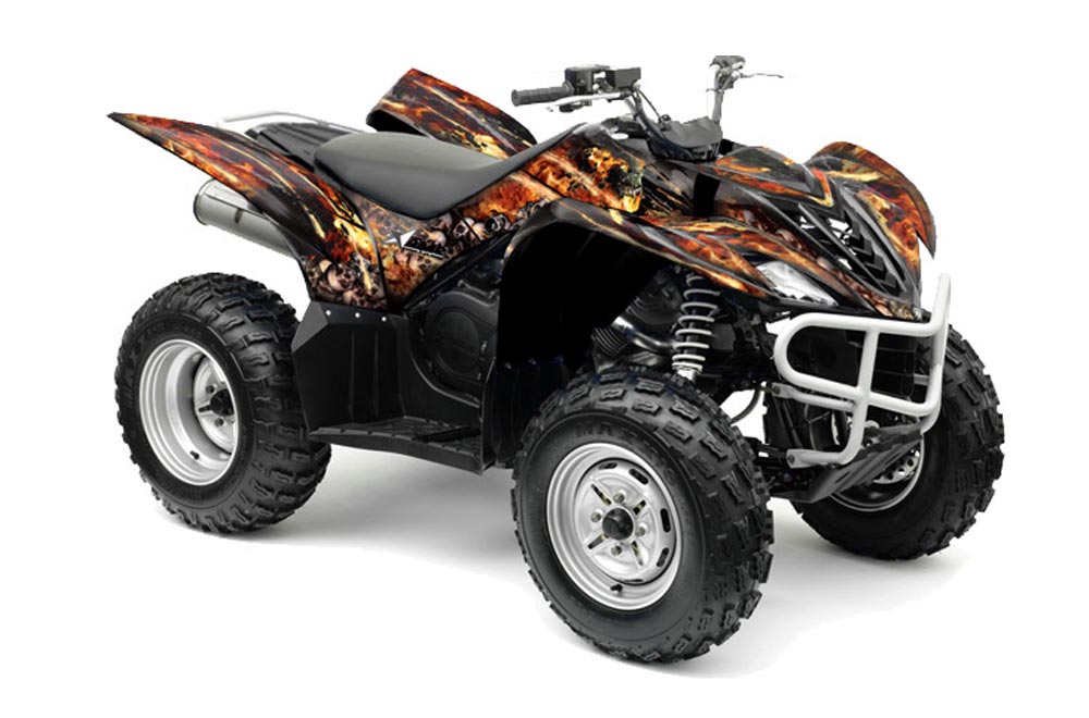 Yamaha Wolverine ATV Graphic Kit - 2006-2012 Firestorm Black
