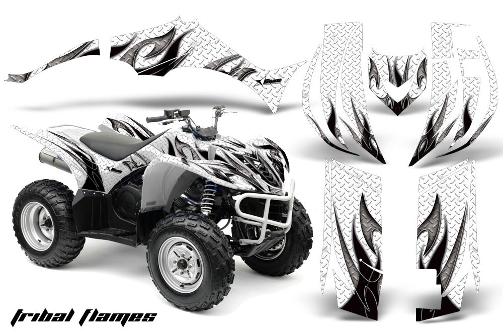 Yamaha Wolverine ATV Graphic Kit - 2006-2012 Tribal Flames Black